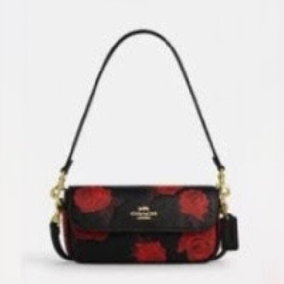 Coach Hailey leather floral crossbody. CCF74 Beautiful 🛍️. Make an offers💞 - Picture 1 of 4